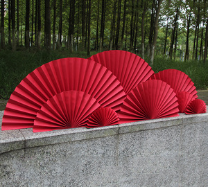 Ventilador plegable de Color sólido, papel ligero, decoración de fondo fotográfico, estudio de fotografía, uso de cabina de fotos, producto alimenticio - Product Image 1