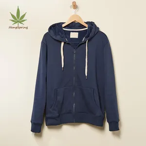 Men zipper hoodies 100% Organic Cotton Men Hoodie Sustainable sweet hoody zip up sweater eco friendly hooded pullover