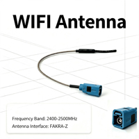 Antenne WIFI Fakra-Z pour voitures, adaptateur pour voitures BMW Série X1-5, gain 3.0dBi, 2.4GHz 5GHz 2400-2500MHz