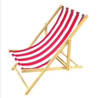 Chaise de plage pliable en bois avec logo personnalisé, promotionnelle, avec tissu remplaçable pour événements publicitaires, bars, branding extérieur