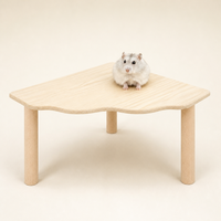 Platform Habitat Hewan Kecil dari Kayu untuk Hamster dan Gerbil