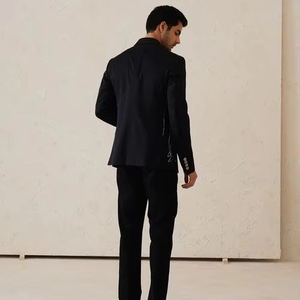 Tùy Chỉnh Hai Nút Đỉnh Ve Áo Blazer Áo Áo Khoác Thời Trang Mỏng Phù Hợp Với Nam Giới Của Sherwani Cho Đảng Đám Cưới Tuxedo May Thực hiện - Product Image 1