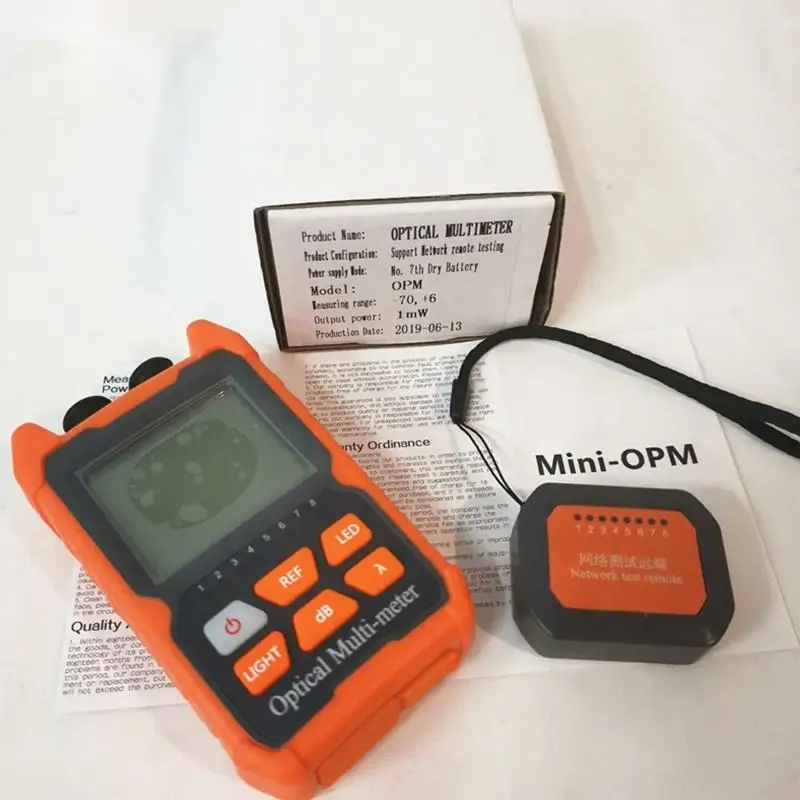 All-In-One Portable Fiber Optic Power Meter With 5km/10km Laser Source Visual Fault Locator Power Meter Handheld VFL