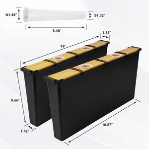 Plastic Bee Hive Feeder <b>Frame</b> 4L-2 Pack 19" X 2" X 9" <b>Deep</b> <b>Frame</b> Water Feeder Easy Use Bee Farm Equipment - Product Image 2