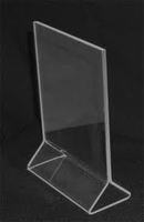 Porte-cartes de menu triangulaires en acrylique personnalisés A4, A5, A6 en forme de T ou de L, supports de table en acrylique – Vente en gros