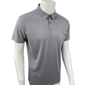 เสื้อโปโลคอปกแขนสั้นผ้าสแปนเด็กซ์ผ้าไนลอนไร้รอยต่อสำหรับผู้ชาย - Product Image 2