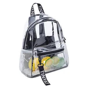 Thời trang mới không thấm nước PVC Ba lô cho cô gái trong suốt rõ ràng thạch Túi schoolbag cho đi du lịch