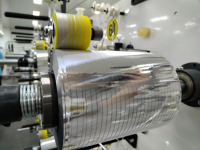 Rebobineuse semi-automatique Contrôle précis de la tension Fonctionnement facile pour film plastique Papier Mousse Ruban Machines d'emballage en plastique