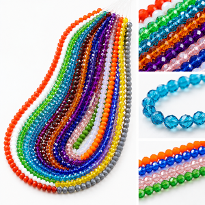 Perline Piatte in Cristallo di Pujiang, Cina, Perline Sfaccettate Rotonde per Creazione di Gioielli e Accessori per Capelli, Forniture per Lavori Artigianali - Product Image 3