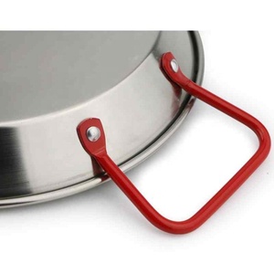 Stainless Steel Good Quality Spanish <strong>Paella</strong> <strong>Pan</strong> Seafood Dish Korean Fried Chicken Dish Cheese Cooker Binaural Fruit Sugar <strong>Pan</strong> - Product Image 5