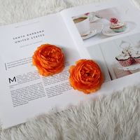 Tête de fleur de pivoine en soie artificielle de style européen pour décoration murale de mariage