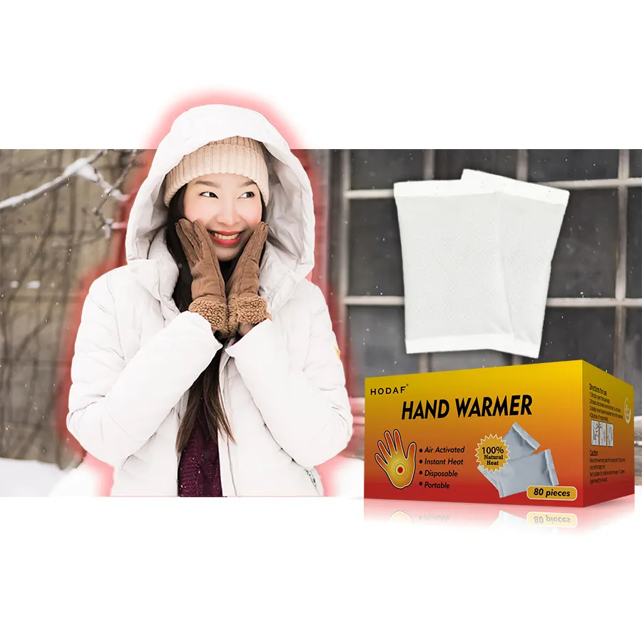 Oem Odm Zelf Verwarming Instant Warme Handen Wegwerp Handwarmer Hot Pack