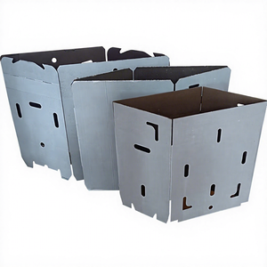 Boîte en carton ondulé 3 plis entièrement imprégnée de cire, personnalisée et imprimée - Boîte de rangement écologique pour céréales, chaîne du froid, aliments frais - Product Image 5