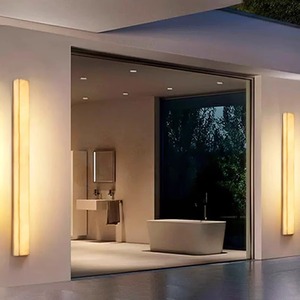 Applique murale extérieure minimaliste moderne à bande longue, lumière chaude, 220V, garantie 5 ans, pour portail de villa, cour, passage - Product Image 2