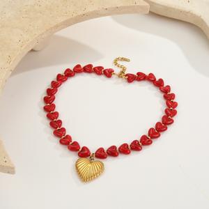 Juego <span class=keywords><strong>de</strong></span> Joyería <span class=keywords><strong>de</strong></span> Acero Inoxidable para Mujer, Regalo <span class=keywords><strong>de</strong></span> San Valentín, Collar y Brazalete con Rosa Roja, Elegante y <span class=keywords><strong>de</strong></span> Alta Gama para Oficina/Trabajo - Product Image 3