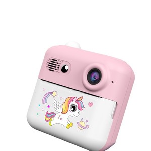 Childrens Instant Digital <b>Camera</b> Mini Cartoon Unicorn <b>Print</b> <b>Camera</b> Toy For Kids Pink 32G - Product Image 1