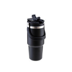 Gobelet de meilleure qualité avec poignée et bouteille d'eau isolée en acier inoxydable thermos à paille - Product Image 6