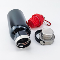 Bouteille isotherme en acier inoxydable écologique 350/500/600/750 ml, gobelet à double paroi avec couvercle en bambou, isolation thermique