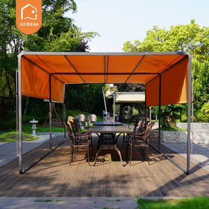 Outdoor Sunshade Manual Fabric Sunshade Alumínio Toldo Rain <span class=keywords><strong>Canopy</strong></span> com durável Anti-UV Proteção para Jardim & Quintal - Product Image 1
