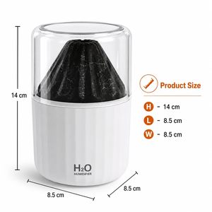 Humidificador de 300 ml con Efecto de Llama Volcánica, Luz LED, Vapor Frío, Luz Ambiental Colorida, Mini Humidificador Portátil - Product Image 6