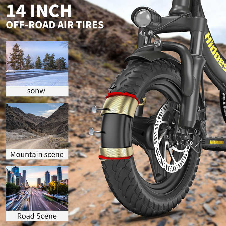 Wholesale 36v Folding Electric Bicycle Kit New Design Hidoes C5 Mini E-Bike Frame with Integrated 250w Motor Power for Adults
