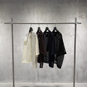 T-shirt da uomo in poliestere/cotone lavorato a maglia, traspirante, ad asciugatura rapida, con scollo a V, maniche corte, 220 grammi. - Product Image 3