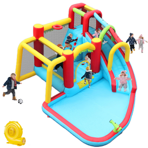 MQ USA Warehouse 2026 Édition Été Vente Flash Toboggan aquatique à double piste pour divertissement extérieur à domicile et entraînement physique, en tissu Oxford sécurisé - Product Image 3
