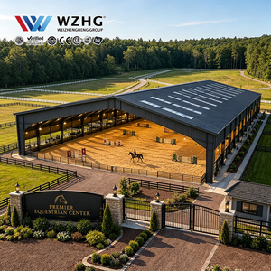 Fabricante de Sistemas de Construcción Industrial: Arena Ecuestre de Acero para Instalaciones de Entrenamiento con Estructura de Gran Envergadura en Sección H - Product Image 1