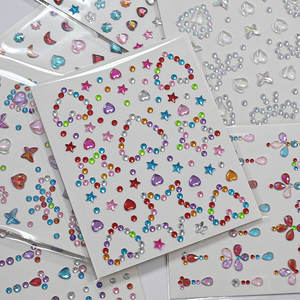 สติกเกอร์เครื่องประดับรูปดาวผีเสื้อสำหรับ<span class=keywords><strong>3D</strong></span> สติกเกอร์รูปดาวห้าแฉกสีชมพูมีกาวในตัวกันน้ำงานฝีมือลายสักชั่วคราวสำหรับงานปาร์ตี้ - Product Image 3