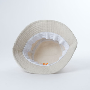 Unisex yüksek kaliteli kadife bej kova şapka 3 D nakış güneş koruma için özel Logo çocuk balıkçılık kova - Product Image 4