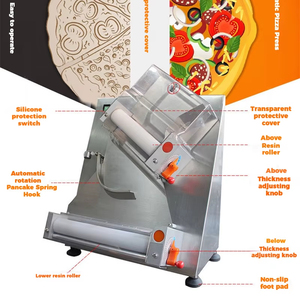 Western Restaurant <b>Pizza</b> <b>Shaping</b> Machine Mini Pressing Adjustable Thickness Noodle Press YMZD350 Stainless Steel <b>Pizza</b> Dough Pre - Product Image 1