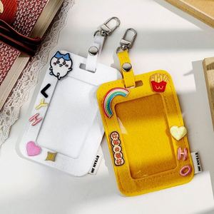 Nouveau porte-badge en feutre pour cartes de crédit, badges d'employés et certificats officiels avec cordon - Product Image 5