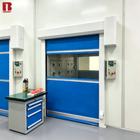 Porte industrielle à grande vitesse en tissu PVC Bolang, directement de l'usine, équipée d'un système de contrôle par induction radar, taille personnalisée pour entrepôt