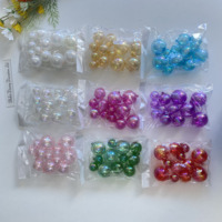 9 couleurs, 12 pièces/paquet, boules transparentes en PS blanc de tailles variées, fausses boules à bulles, décoration de gâteau pour fête de Noël