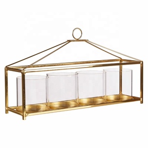 Eager Iron Glass Candle Holder - Product Image 2