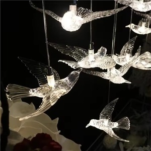 Bird Chandelier Led <b>Light</b> Fixture Multi Head Round Touch Control For Living Room And <b>Dining</b> Room - Product Image 2