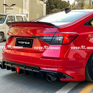 Yofer mồi tự động phụ tùng phổ 11th gen phụ kiện xe hơi Spoiler khuếch tán bumpers cho <span class=keywords><strong>Honda</strong></span> <span class=keywords><strong>Civic</strong></span> - Product Image 4