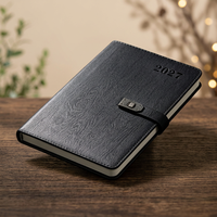 Carnet de notes professionnel en cuir à couverture rigide avec reliure à point de selle, papier 100 g/m², format A5/A4, cadeau promotionnel, 100 feuilles