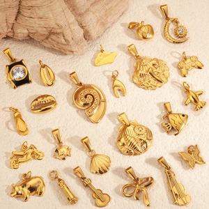 18K vàng PVD đồ trang sức không xỉn Chất lượng cao hợp thời trang bãi biển phụ kiện phụ nữ Bikini quyến rũ thép không gỉ cá trái tim chính quyến rũ - Product Image 1