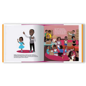 Gabby inventa el lazo perfecto para el cabello, libro infantil de tapa dura con sobrecubierta. - Product Image 3