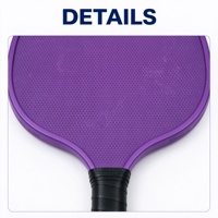 Raquette de pickleball en fibre de verre avec noyau en mousse rebondissante OEM, absorption des chocs, légère, vente en gros directe d'usine