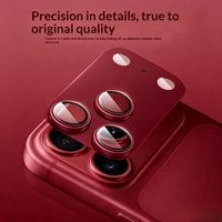 Film protecteur d'objectif d'appareil photo pour téléphone en métal mat intégré ultra-clair anti-reflet 9H AR+AF pour iPhone 18 Pro Max