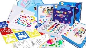 Anak-anak pendidikan awal alat tulis kreatif Set lukisan Dot spidol Diy Graffiti lukisan mainan gambar untuk Dummies - Product Image 6