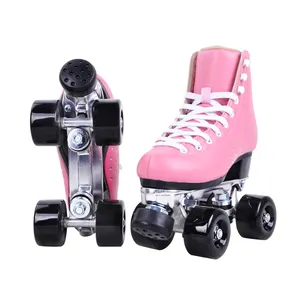 Điều Chỉnh An Toàn Con Lăn Skate Giày Gót Trượt Băng Chất Lượng Cao Cổ Điển Quad Skates