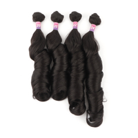 Proveedor de Extensiones de Cabello Humano Sintético, Cabello Sintético Rizado y Elástico, Cabello Sintético Pre-estirado para Trenzas