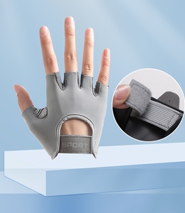 Fitness Workout <b>Silicone</b> <b>Gloves</b> Anti Slip Gel Padded Breathable Mesh Adjustable Unisex Gym Training Exercise <b>Gloves</b> - Product Image 4