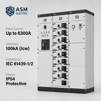Gabinete de Energía Extraíble MNS 400V 2500A con Clasificación IP54 para Infraestructura Aeroportuaria IEC 61439
