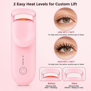 Rechargeable <b>Heated</b> Eyelash Curler <b>USB</b> Electric Eyelash Curling Tool Portable Makeup Tool - Product Image 1