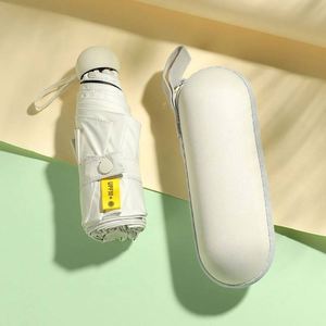 Custom LOGO Mini Compact Pocket <b>Umbrella</b> with Storage EVA Case Sunshade UV Rain Folding <b>Umbrella</b> Waterproof <b>Windproof</b> - Product Image 6