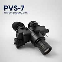 Lunettes de vision nocturne PVS-7 Gen2+ FOM1200 P45 Phosphore Blanc 60 Lp/mm 1x Montées sur casque JIMNVT OEM ODM